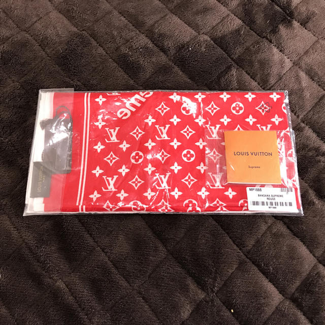 Supreme Louis Vuitton Bandana Redバンダナ/スカーフ