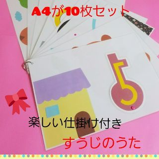 保育士さんに♥笑顔になれるよ♥仕掛け付きソングパネル♥すうじのうた♥(その他)