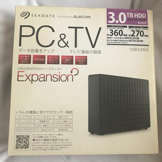 エレコム(ELECOM)のelecom 外付けHDD 3TB(テレビ)