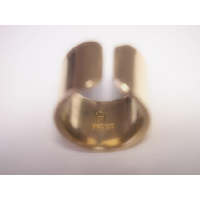 本格brass（真鍮）リング【幅広】 レディースのアクセサリー(リング(指輪))の商品写真