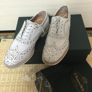 Church’s   BURWOOD  スタッズレースアップシューズ   美品(ローファー/革靴)