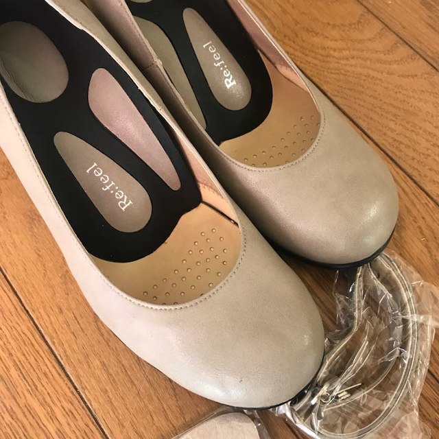 Re:getA(リゲッタ)のリゲッタ パンプス ベージュ Lサイズ レディースの靴/シューズ(ハイヒール/パンプス)の商品写真