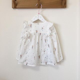 ザラキッズ(ZARA KIDS)のお取置き中ZARA フリルチュニック18-24m(ブラウス)