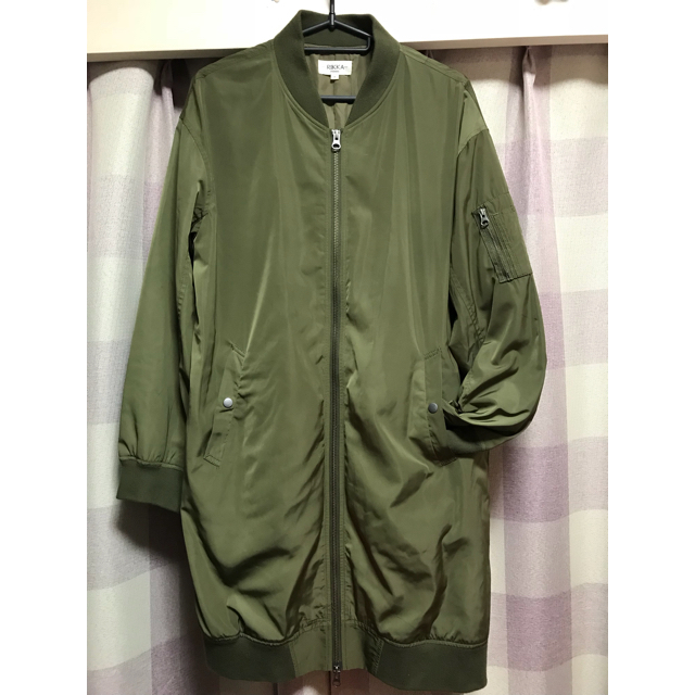 ロング丈MA1 レディースのジャケット/アウター(ブルゾン)の商品写真