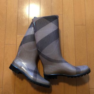 バーバリー(BURBERRY)の専用‼️ バーバリー チェック 長靴 レインブーツ サイズ38(レインブーツ/長靴)