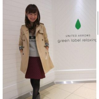 ユナイテッドアローズグリーンレーベルリラクシング(UNITED ARROWS green label relaxing)の【美品】グリーンレーベルリラクシング トレンチコート リバティ柄(トレンチコート)