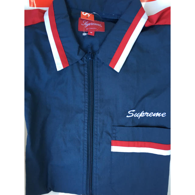 ほぼ定価 supreme  18ss Zip Up Work Shirt M