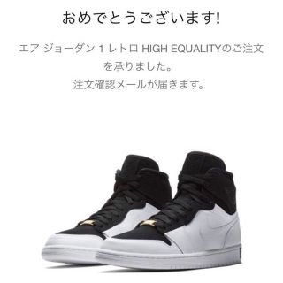 ナイキ(NIKE)の新品 NIKE Air Jordan 1 equality(スニーカー)