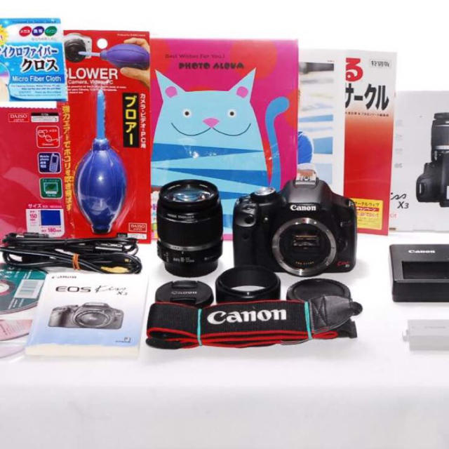 Canon(キヤノン)の❤相棒と出かけよう❤Canon Kiss x3 レンズキット⭐安心保証⭐ スマホ/家電/カメラのカメラ(デジタル一眼)の商品写真