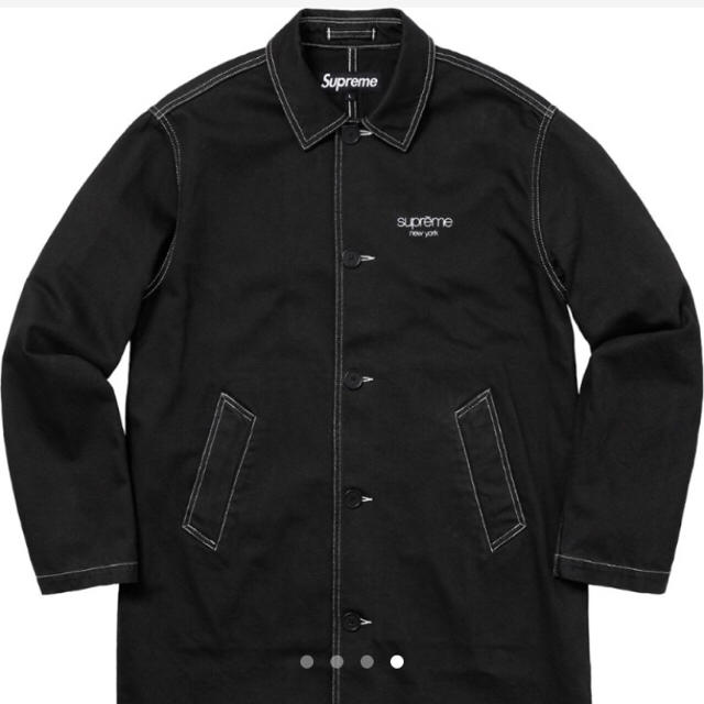 Supreme(シュプリーム)のsupreme Washed Work Trench Coat black M メンズのジャケット/アウター(トレンチコート)の商品写真