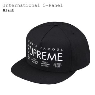 シュプリーム(Supreme)のSupreme 5panel cap black ブラック(キャップ)