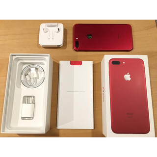 アップル(Apple)のiPhone 7 Plus Red 256GB SIMフリー(スマートフォン本体)