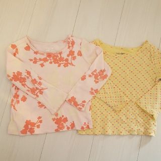 ベビーギャップ(babyGAP)の★BabyGAP　春色長袖カットソー　2点セット　90(Tシャツ/カットソー)