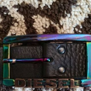 ディーゼル(DIESEL)のDIESEL ディーゼル 革 ベルト 黒  値下げ(ベルト)