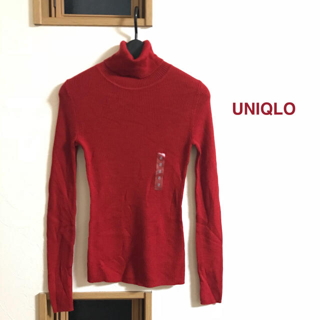 UNIQLO(ユニクロ)のユニクロ UNIQLO エクストラファインメリノ リブタートルネックセーター S レディースのトップス(ニット/セーター)の商品写真