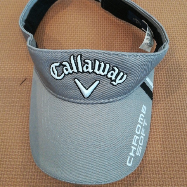 Callaway(キャロウェイ)のキャロウェイ　ゴルフ　サンバイザー　美品　グレー スポーツ/アウトドアのゴルフ(その他)の商品写真