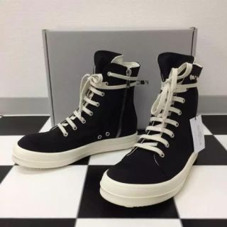 新品 EU42 RICK OWENS ダークシャドウ スニーカー ラモーンズ