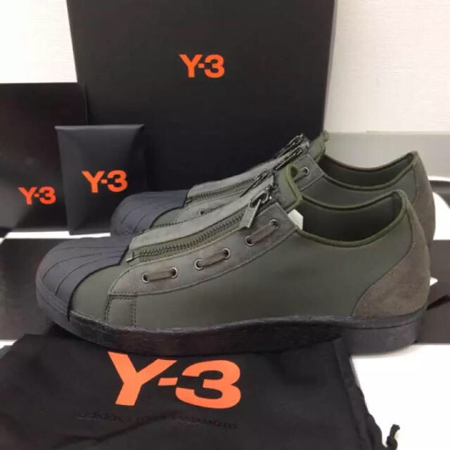 Y-3(ワイスリー)の新品 26.5cm Y-3 アディダス スタンスミス SUPER ZIP カーキ メンズの靴/シューズ(スニーカー)の商品写真