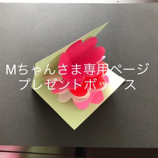 Mちゃん様専用ページ  プレゼントボックス  サプライズボックス(型紙/パターン)