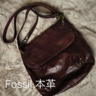 フォッシル(FOSSIL)の美品☆Fossil 本革 2way bag(ショルダーバッグ)