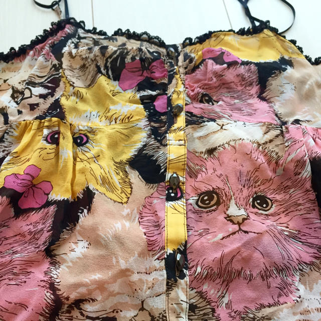 HYSTERIC GLAMOUR - ヒステリックグラマー猫柄キャミソール HYSTERIC GLAMOUR - ヒステリックグラマー猫柄キャミソール