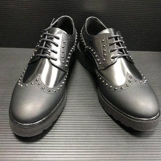 カルト（CULT） スタッズ付きレザーシューズ 黒 EU41(ドレス/ビジネス)