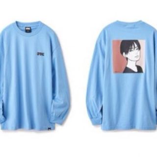 Mサイズ 新品 FTC x kyne L/S tee ロンtee blue 青(その他)