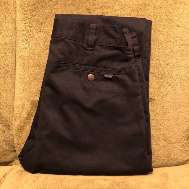 予約中！ 18SS Supreme Work Pant Black 黒 W30 正規 新品