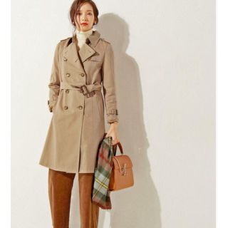 ユナイテッドアローズ(UNITED ARROWS)の美品 定番人気♡ユナイテッドアローズ *ギャバトレンチコート(トレンチコート)