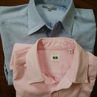 ユニクロ(UNIQLO)のユニクロ　あさちゃん様専用ピンクワイシャツのみ　M一枚(シャツ)