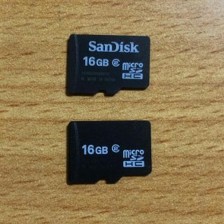 サンディスク(SanDisk)のmicroSDカード16GB＊クラス2(その他)