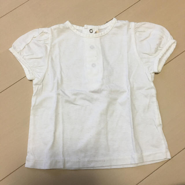 Fusen-Usagi(フーセンウサギ)のフーセンウサギ白Tシャツ80 キッズ/ベビー/マタニティのベビー服(~85cm)(Ｔシャツ)の商品写真