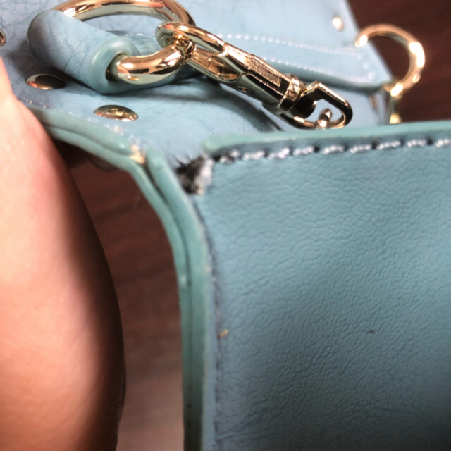 MURUA(ムルーア)のMURUA チェーン ミニ バック ブルー ノベルティ レディースのバッグ(ショルダーバッグ)の商品写真