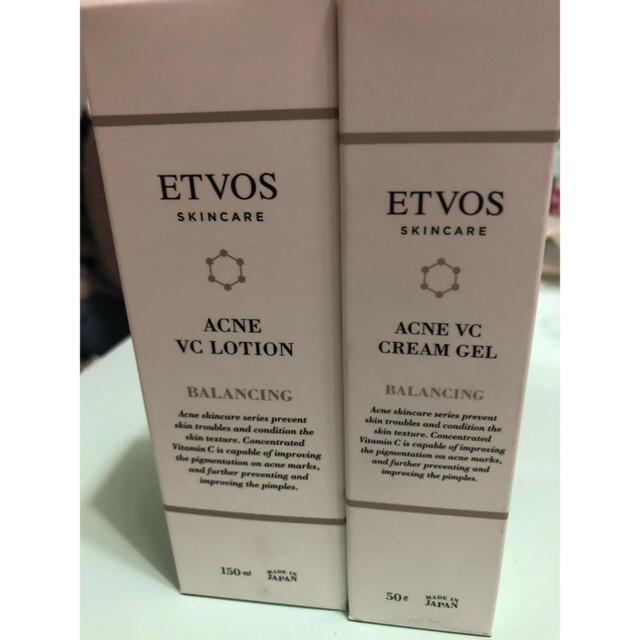 ETVOS(エトヴォス)のETVOS アクネVCクリームジェル、アクネVCローションI コスメ/美容のスキンケア/基礎化粧品(化粧水/ローション)の商品写真