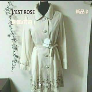 レストローズ(L'EST ROSE)の新品♪格安！レストローズ定価3万円スプリングコート Mサイズ百貨店 (スプリングコート)