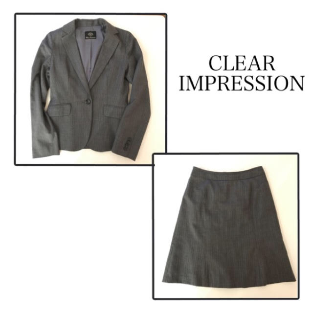 CLEAR IMPRESSION(クリアインプレッション)のクリアインプレッションほぼ新品＊セットスーツ レディースのフォーマル/ドレス(スーツ)の商品写真