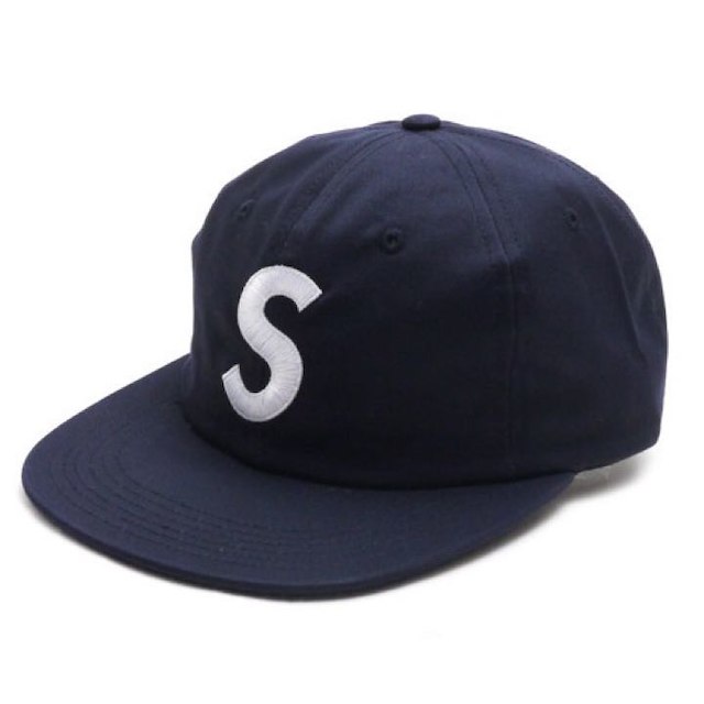 Supreme S Logo 6-Panel Cap 14aw ネイビー