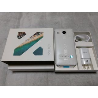 エルジーエレクトロニクス(LG Electronics)のsimロック解除済み★ワイモバイル NEXUS 5X  32GB 白 新品未使用(スマートフォン本体)