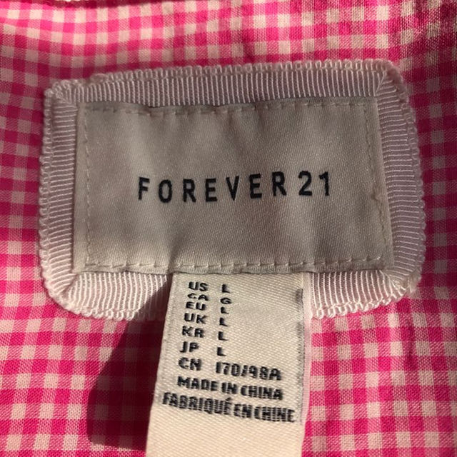 FOREVER 21(フォーエバートゥエンティーワン)のFOREVER21ギンガムチェックシャツ レディースのトップス(その他)の商品写真
