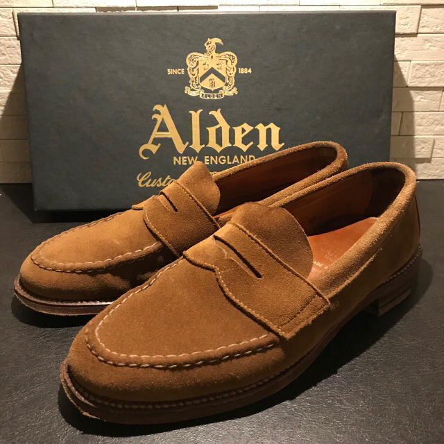 Alden(オールデン)のALDEN オールデン スエードコインローファー 6 NATORIYA別注 メンズの靴/シューズ(スリッポン/モカシン)の商品写真