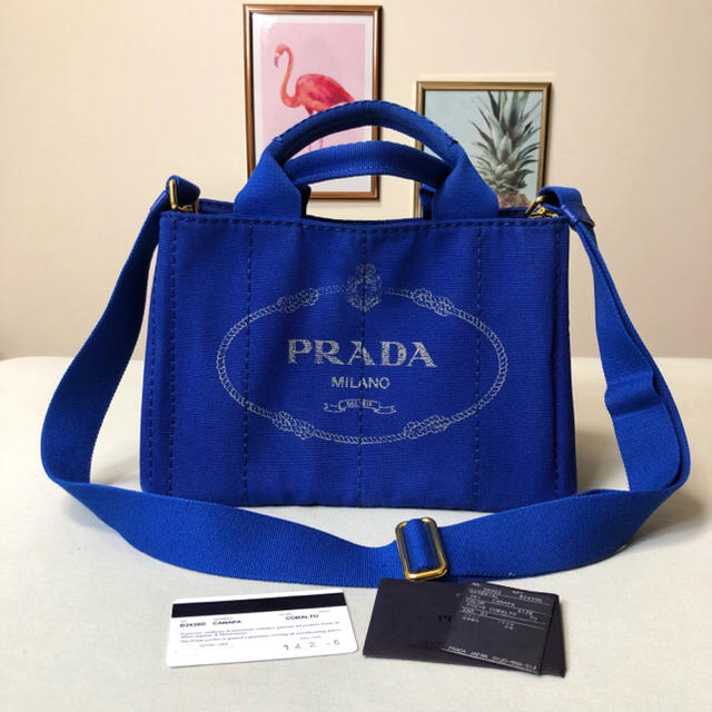 PRADA プラダ カナパ トートバッグ S ショルダーストラップ有り - www ...