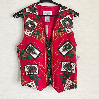 タルボット(TALBOTS)のTalbots's  Xmasプリントベスト(ベスト/ジレ)