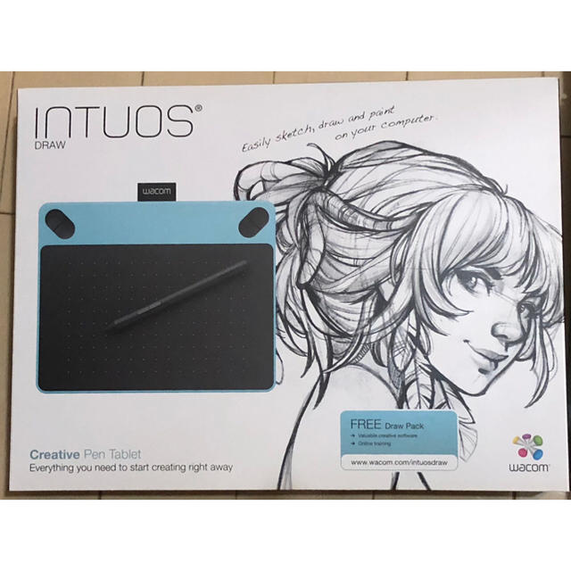 Wacom(ワコム)のワコムwacom Intuos Draw small (ミントブルー) スマホ/家電/カメラのPC/タブレット(タブレット)の商品写真