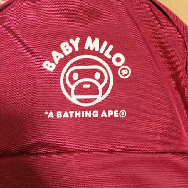 A BATHING APE(アベイシングエイプ)のbape バックパック アベイシングエイプ  ピンク レディースのバッグ(リュック/バックパック)の商品写真
