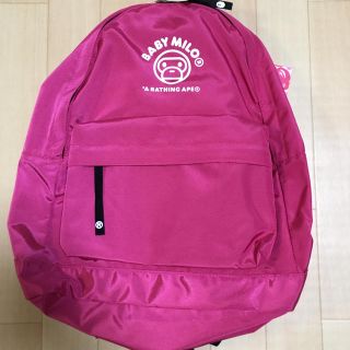 アベイシングエイプ(A BATHING APE)のbape バックパック アベイシングエイプ  ピンク(リュック/バックパック)