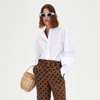 ザラ(ZARA)のzara新品タグ付きブラウス(シャツ/ブラウス(長袖/七分))