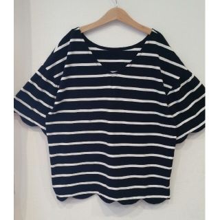 ダブルクローゼット(w closet)のTシャツ ボーダー　カットソー　半袖(カットソー(半袖/袖なし))