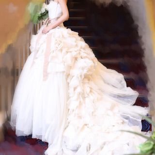 ヴェラウォン(Vera Wang)のヴェラウォンヘイリーverawangHayleyUS2→サイズ直し済US0 5号(ウェディングドレス)