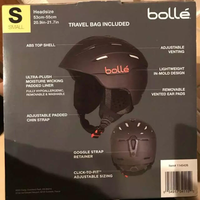 bolle(ボレー)の《未使用》bolle ボレー ヘルメット 大人用 スポーツ/アウトドアのスノーボード(アクセサリー)の商品写真