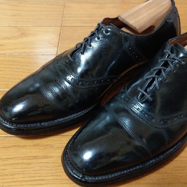 超新作】 Allen Edmonds Poloサドルシューズ/黒/26,5cm/US8.5C アレン ...
